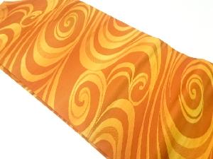 渦巻模様織出し名古屋帯